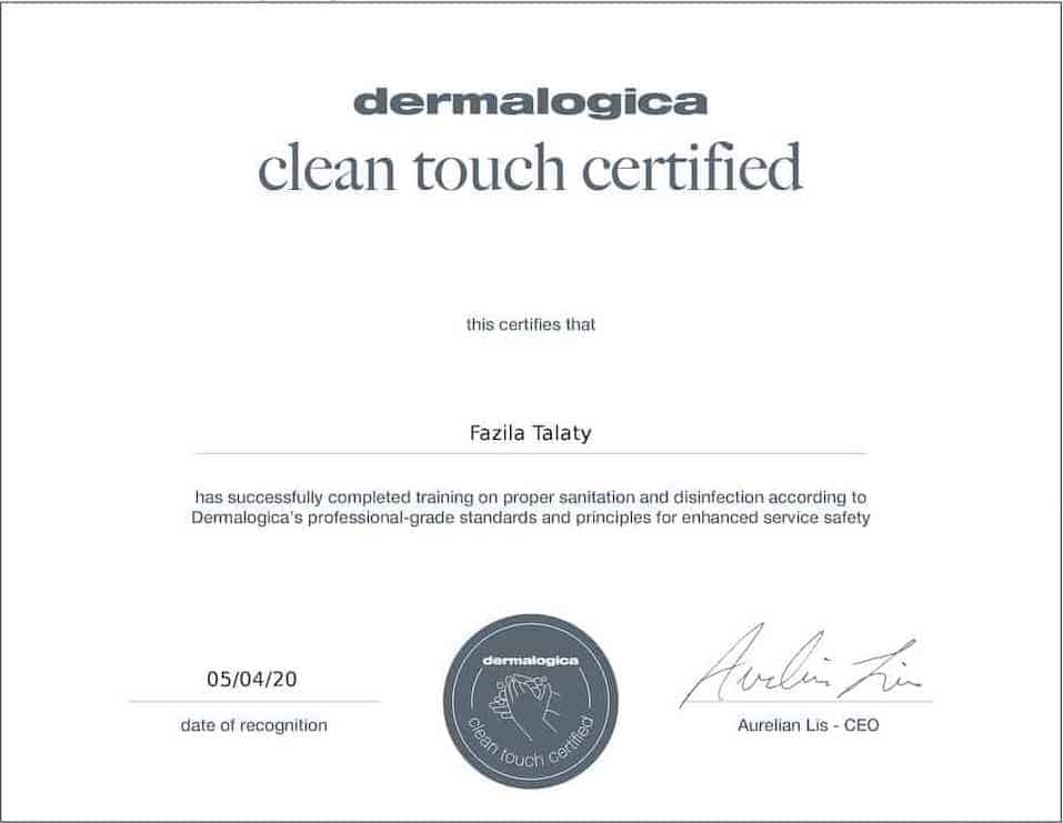 dermalogica learning certificate